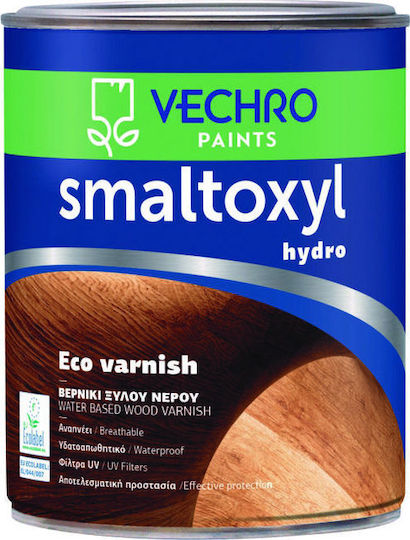 Vechro Smaltoxyl Hydro Varnish Eco Lac de finisare pentru apa 41 Lemn de trandafir Satin 750ml