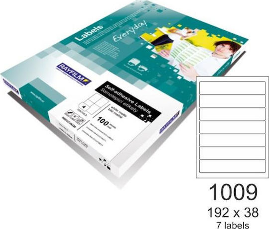 Rayfilm Everyday 700 Self-Adhesive Rectangular A4 Labels 192x38mm