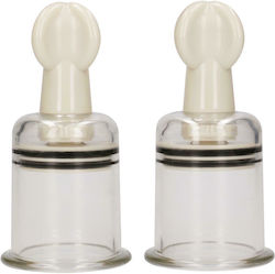 Shots Ouch Suction Cup Medium Αναρροφητής Sfârcuri Transparent 2buc