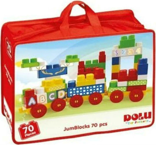 Dolu Blocks Jumblocks in Bag for 1+ Year 70pcs