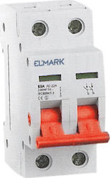 Elmark 2-Poles General Use Panel Push Button Switch 230V 63A