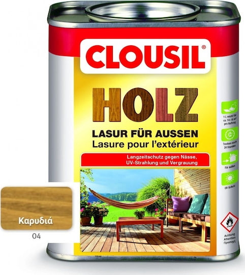 Clou Clousil Holz Lac de impregnare Baza solventă 04 Nuci Matt 2.5lt