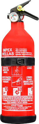 Impex Car Fire Extinguisher Dry Powder ABC 1kg