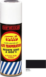 Saratoga High Temperature Enamel Car Paint Spray Black 200ml
