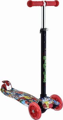 Byox Kids Scooter Foldable Rapture 3-Wheel for 3+ Years Red