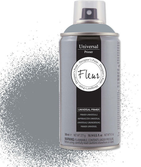 Fleur Spray Grundierung Primer Universale mit Glänzend Effekt Gray 300ml