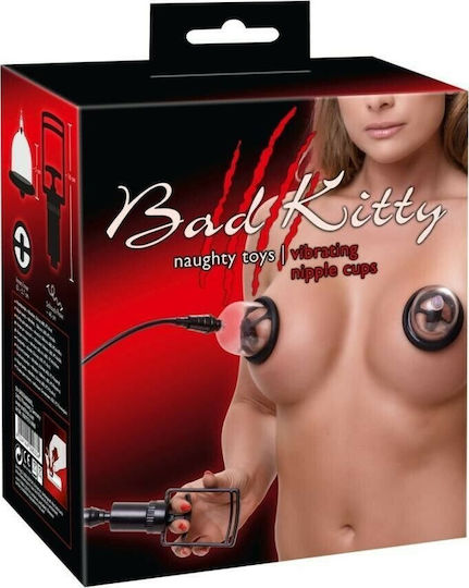 You2Toys Bad Kitty Vibrating Nipple Cups Black