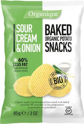 Organique Βιολογικά Chips Πατατάκι Με Σως & Κρεμμύδι με Γεύση Σως & Κρεμμύδι Χωρίς Γλουτένη 85gr