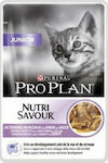 Purina Pro Plan Junior Nutri Savour Hrana umeda pentru pisici in varsta in Pungă cu Turcia 85gr 1buc