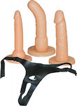 You2Toys Strap-on Gurtzeug mit Einzeln Dildo in Fleisch Farbe