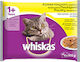 Whiskas 1+ Wet Food for Adult Cats in Pouches with Chicken 4x100gr