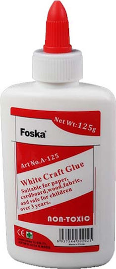 Foska Liquid Glue White Craft Glue Large Size for Fabric 125gr