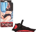 Calexotics Scandal Pegging Panty Set Underwear with Dildo 13cm Red