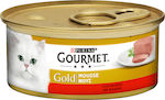 Purina Gourmet Gold Wet Food for Adult Cat in Can with Beef 85gr 12131624