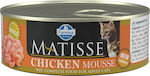 Farmina Matisse Nasses Katzenfutter für Katze in Dose mit Huhn 85gr 22.05.020