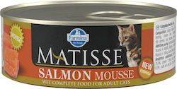 Farmina Matisse Nasses Katzenfutter für Katze in Dose mit Lachs 85gr 22.05.024