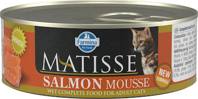 Farmina Matisse Wet Food for Adult Cats In Can with Salmon Mousse 1pc 85gr