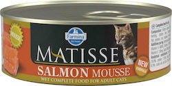 Farmina Matisse Nasses Katzenfutter für Katze in Dose mit Lachs 12x85gr 22.05.024