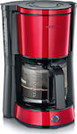 Severin KA-4817 Filter Coffee Machine 1000W Red