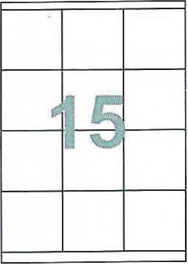 Fleks 1500 Self-Adhesive Rectangular A4 Labels 70x51mm