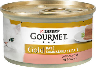 Purina Gourmet Gold Wet Food for Adult Cats In Can with Salmon Πατέ 1pc 85gr