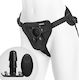 Vac U Lock Supreme Harness With Vibrating Plug Harness with Vibration in Black Color
