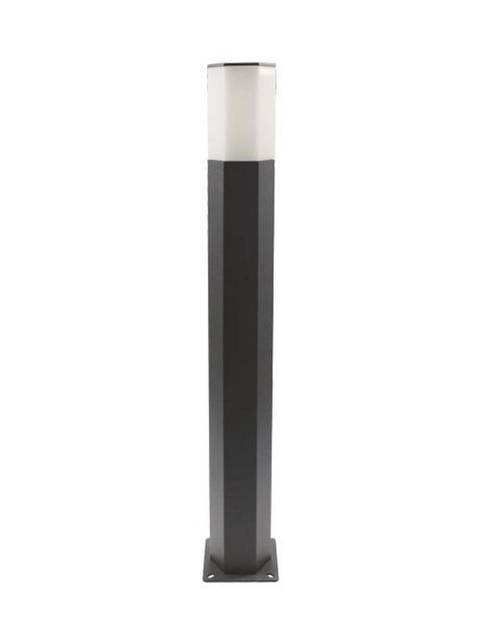 Eurolamp Φωτιστικό Κολωνάκι Εξωτερικού Χώρου IP54 για Ντουί E27 Μαύρο