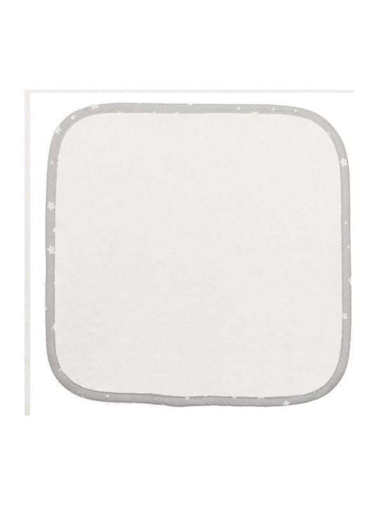 Dimcol Baby Bath Schultertuch White Grey 30x30c...