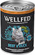 Wellfed Adult Wet Food for Adult Cats Hypoallergenic In Can with Duck / Beef Πατέ 1pc 400gr