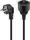 Goobay Extension Cable Cord 5m Black