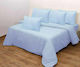 Viopros Flannel Swaddle Blanket Light Blue 80x80cm 2 Pieces