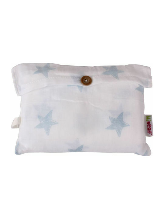 Minene Ciel Stars Πάνα Αγκαλιάς από Μουσελίνα Γαλάζιο 100x120εκ.