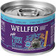 Wellfed Sterilised Hairball Care Wet Food for Adult Cats in Cans with Turkey and Duck 200gr