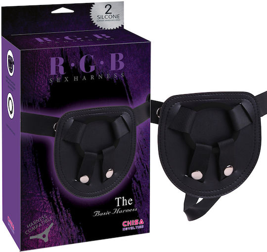Chisa Novelties Chisa Basic Harness Silicone Gurtzeug in Schwarz Farbe