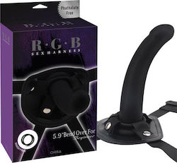 Chisa Novelties Bend Over For Beginner Harnașament cu Dildo 15cm în Culoare Negru