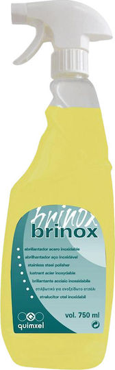 Quimxel Brinox Професионално Почистващ Спрей за Неръждаеми Повърхности 1x750мл