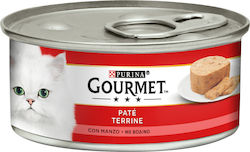 Purina Gourmet Wet Food for Adult Cats In Can with Beef Πατέ 1pc 195gr