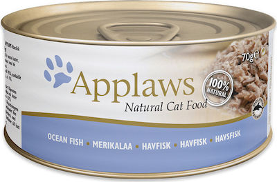 Applaws Natural Cat Food Wet Food for Adult Cats In Can with Fish Ωκεανού 1pc 70gr