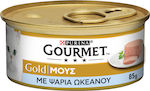 Purina Gourmet Gold Храна за мокри котешки хранилки за възрастни котки с Може да с Риба Мус 85гр 1бр