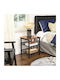 Square Side Wooden Coffee Table Brown W40xL40xH50cm