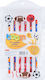 Boom Boom Set von 6 Bleistiften HB Mehrfarbig