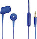HAMA Basic4Phone În ureche Handsfree cu Mufă 3.5mm Albastru