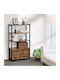 Brown Bookcase 70x30x121.5cm