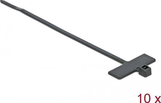 DeLock Cable Ties Plastic 100mm x 2.5mm in Black Colour (10 pcs)