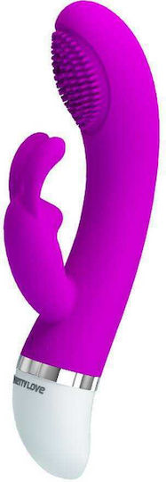 Pretty Love Christ Vibrator Rabbit 18.8cm Purple