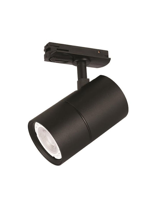 Eurolamp Μονό Σποτ με Ντουί GU10 σε Μαύρο Χρώμα