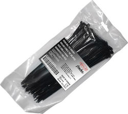 Adeleq Pack of 100pcs Black Plastic Cable Ties 200x3.6mm 19-200361