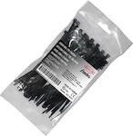 Adeleq Dematoare de Cabluri 150x3.6mm Negru 100pcs 19-150361