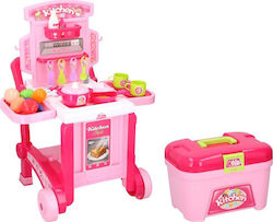 Eddy Toys Кухненска Количка с Куфарче за 3+ Години Eddy Toys Кухненска Количка с Куфарче за 3+ Години
