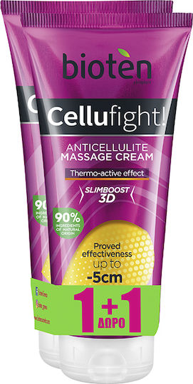 Bioten Cellufight Cellulite Cream for Whole Body -5cm Hips Thermo 2x200ml 400ml